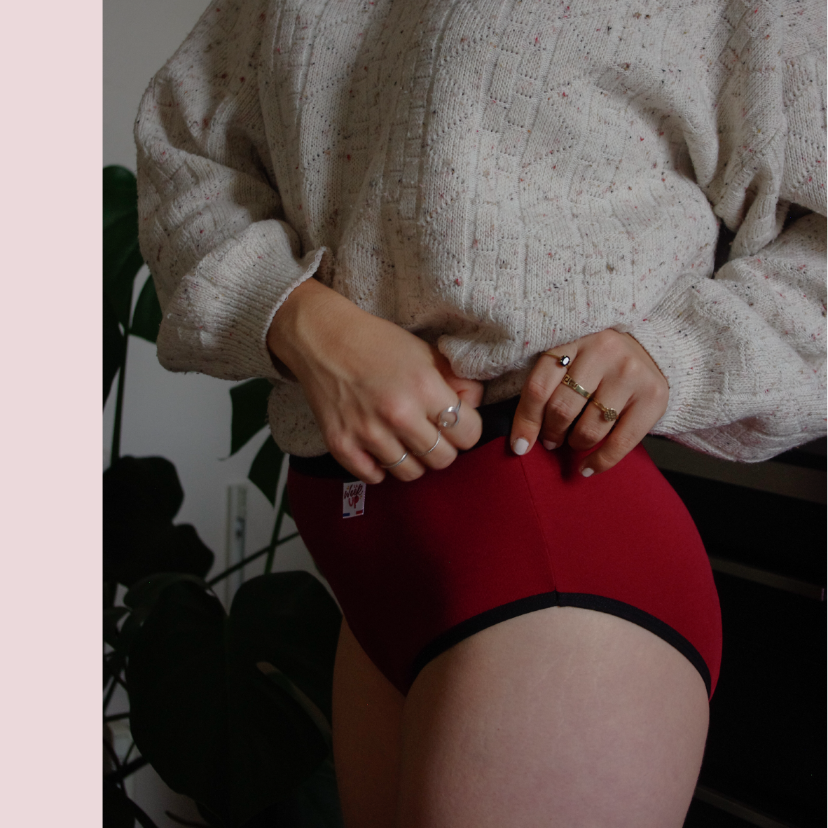 Culotte menstruelle taille haute Louison - Made in France 🇫🇷